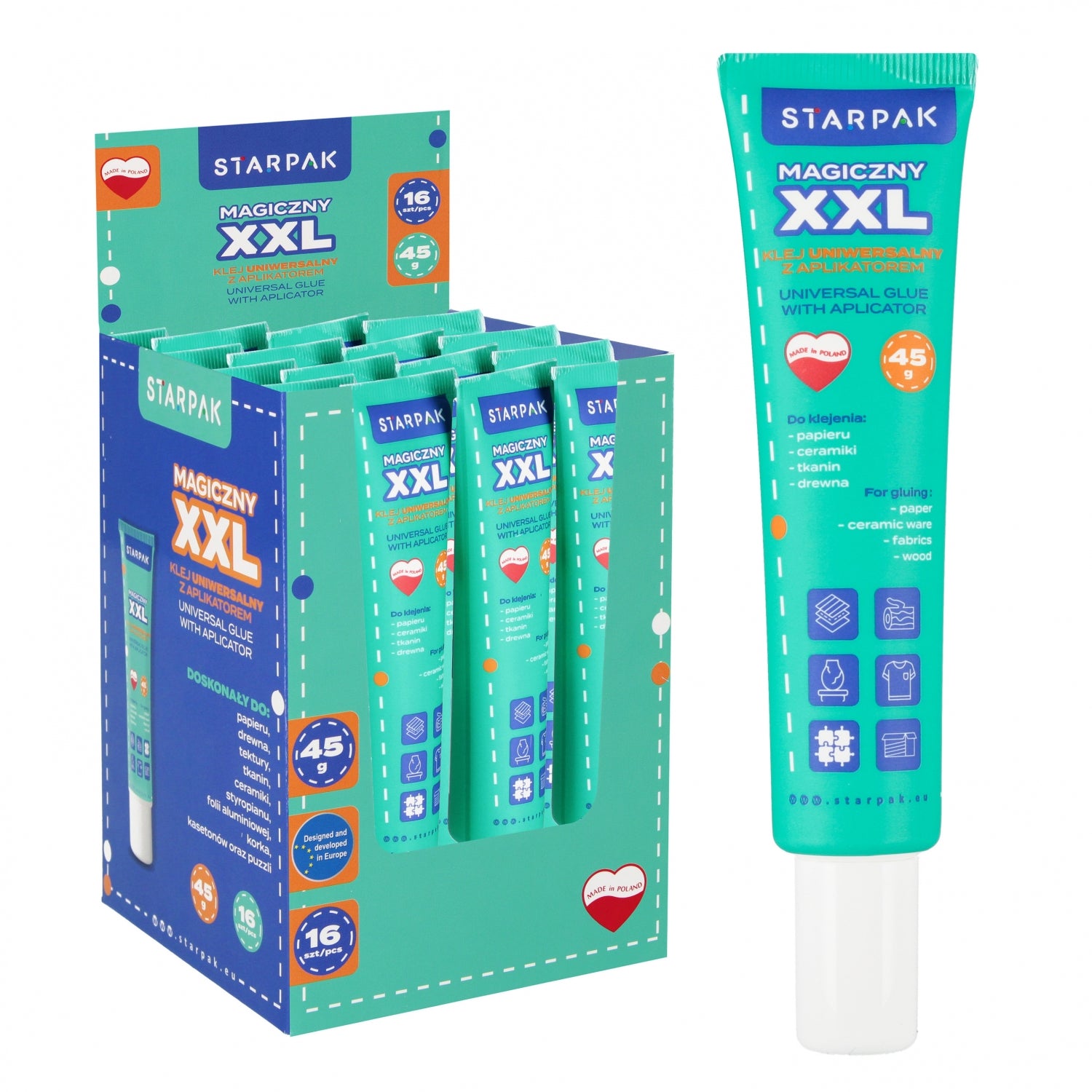 Klej Magiczny XXL z aplikatorem 45g tuba display A 16