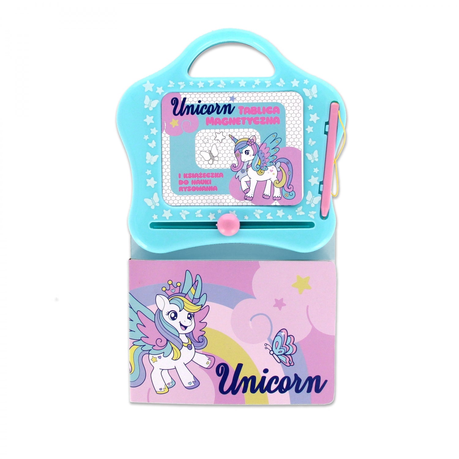Tablica magnetyczna z książeczka do nauki rysunków Unicorn