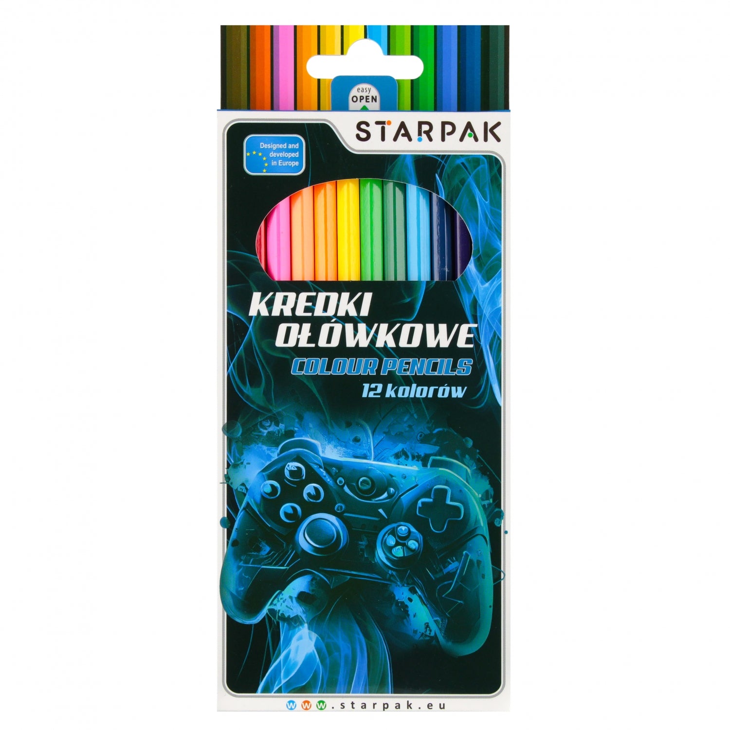 Kredki ołówkowe 12 kolorów Pad