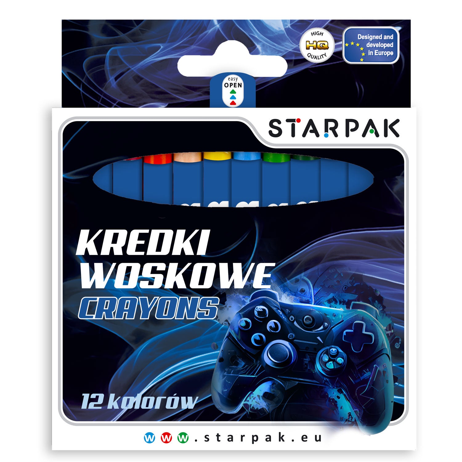 Kredki woskowe 12 kolorów Cuties Pad