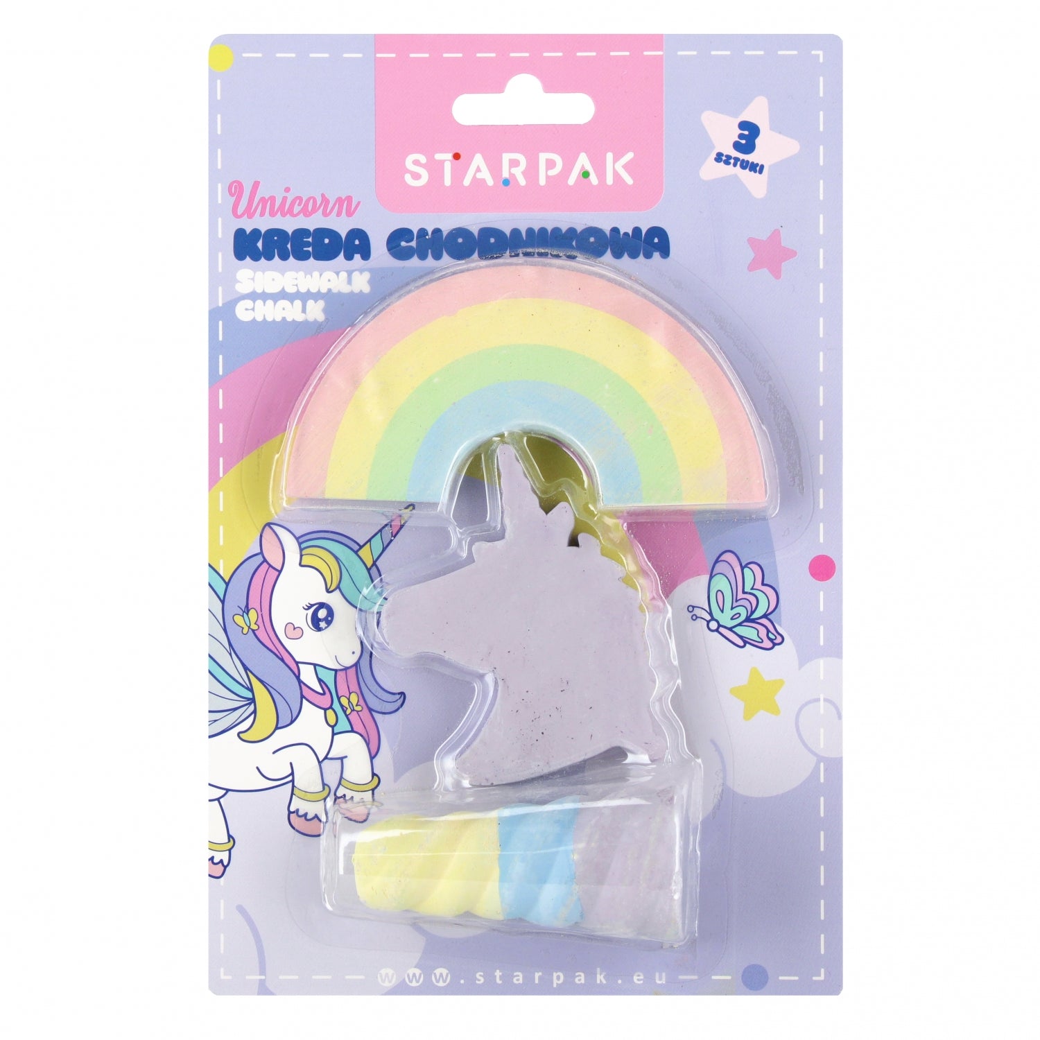 Kreda chodnikowa 3szt Unicorn