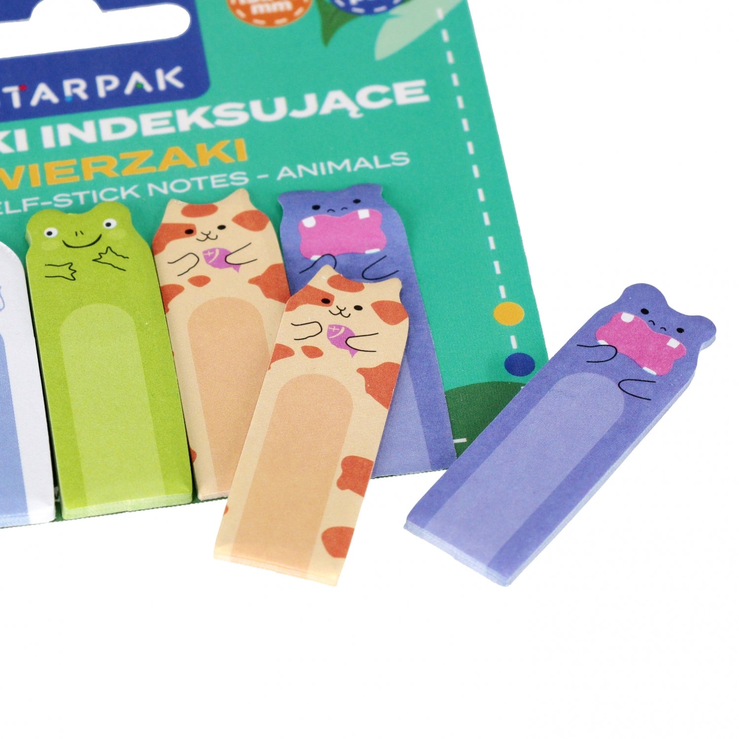 Zakładka indeksująca mix wzorów 5kol Zwierzaki Zebra