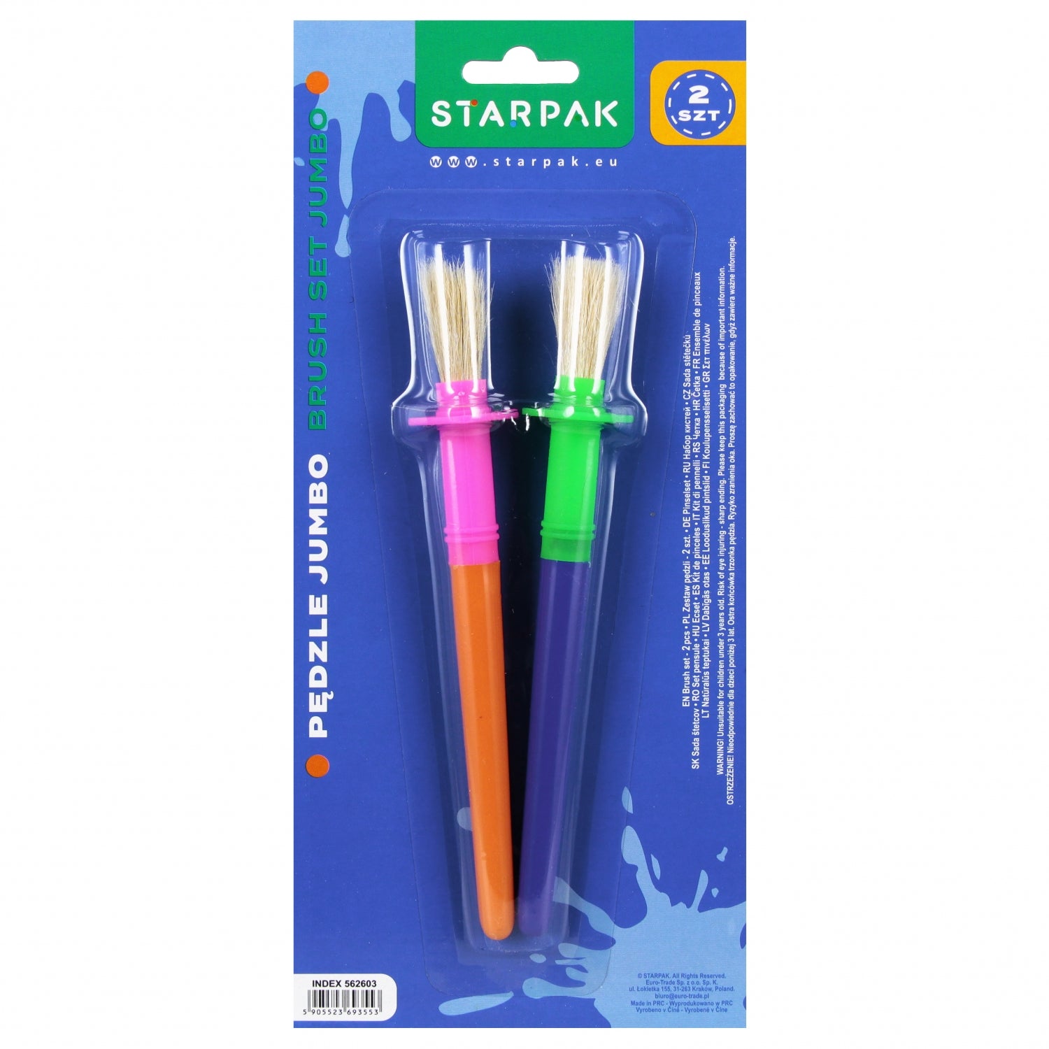 Pędzle Jumbo kpl 2szt