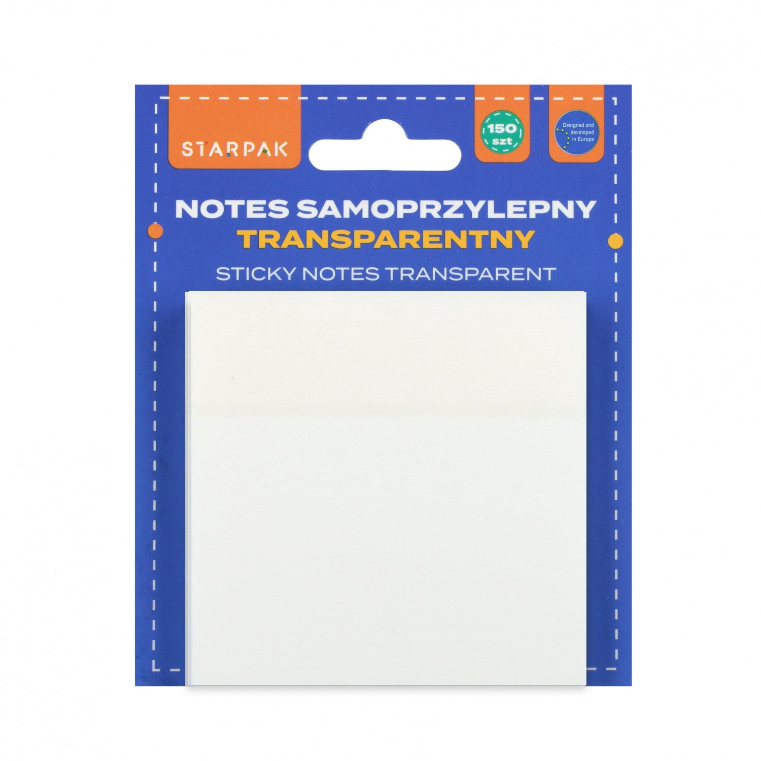 Notes samoprzylepny transparent 75x75/150k