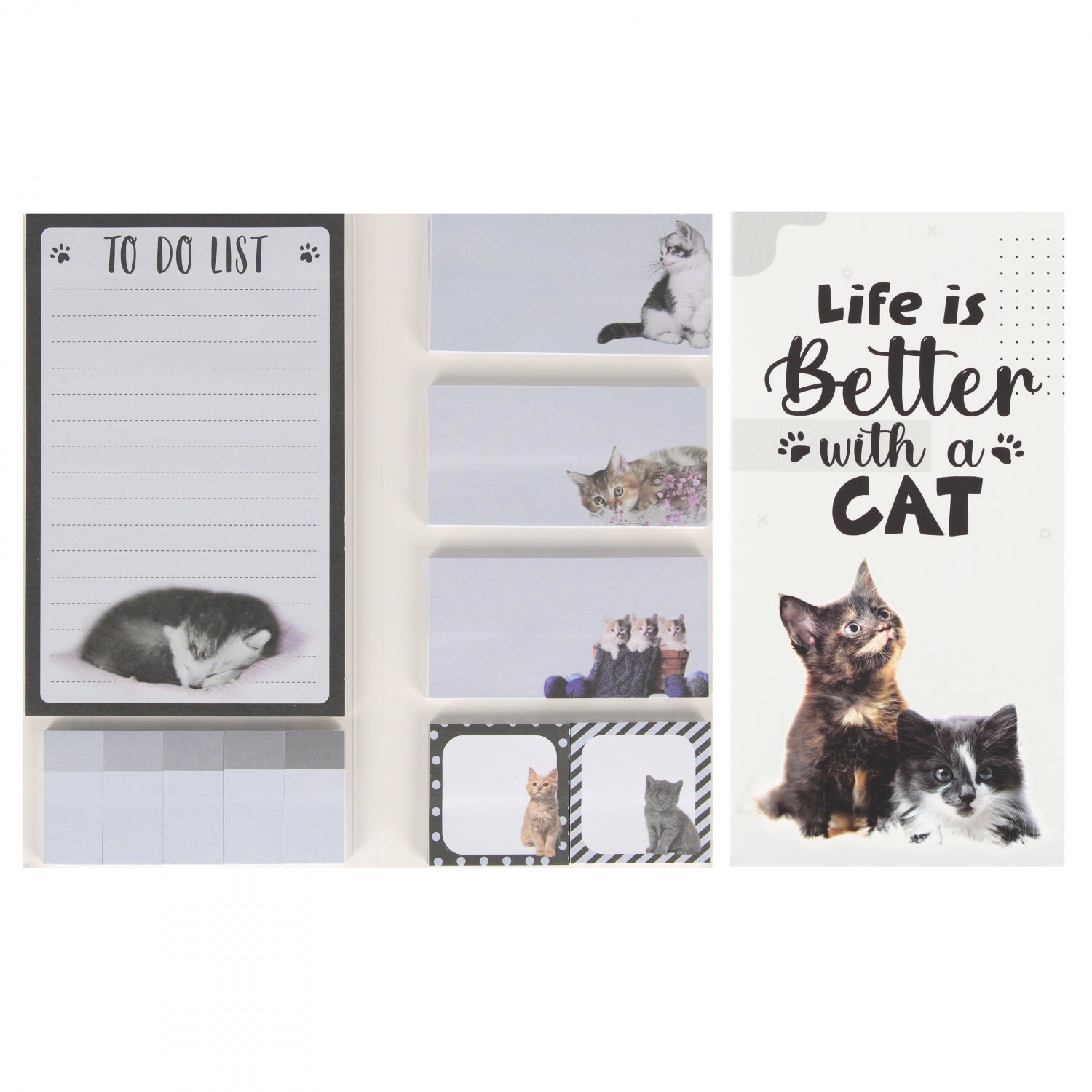 Zestaw notes z zakładkami Kitty