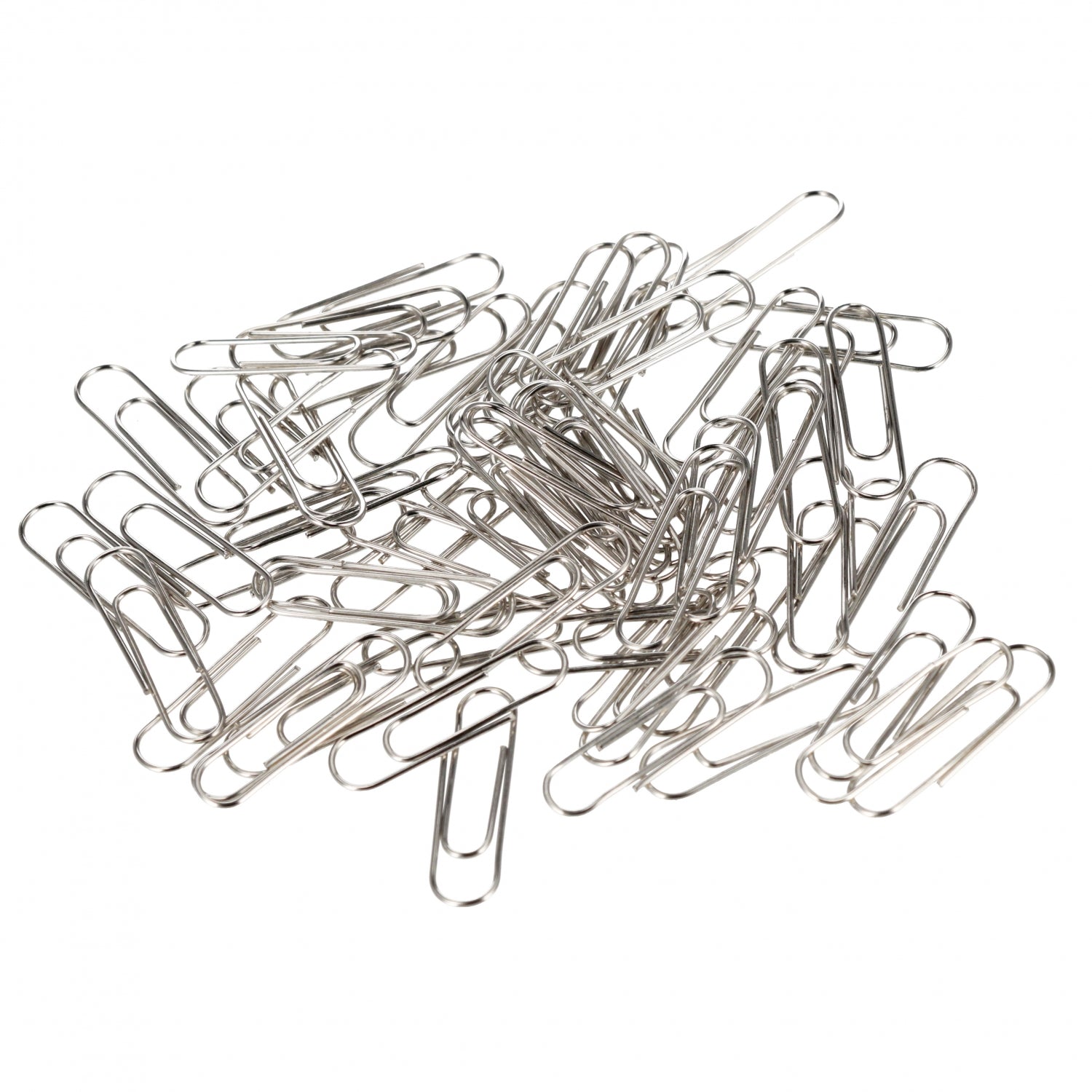 Spinacz metalowy srebrny 80szt etui