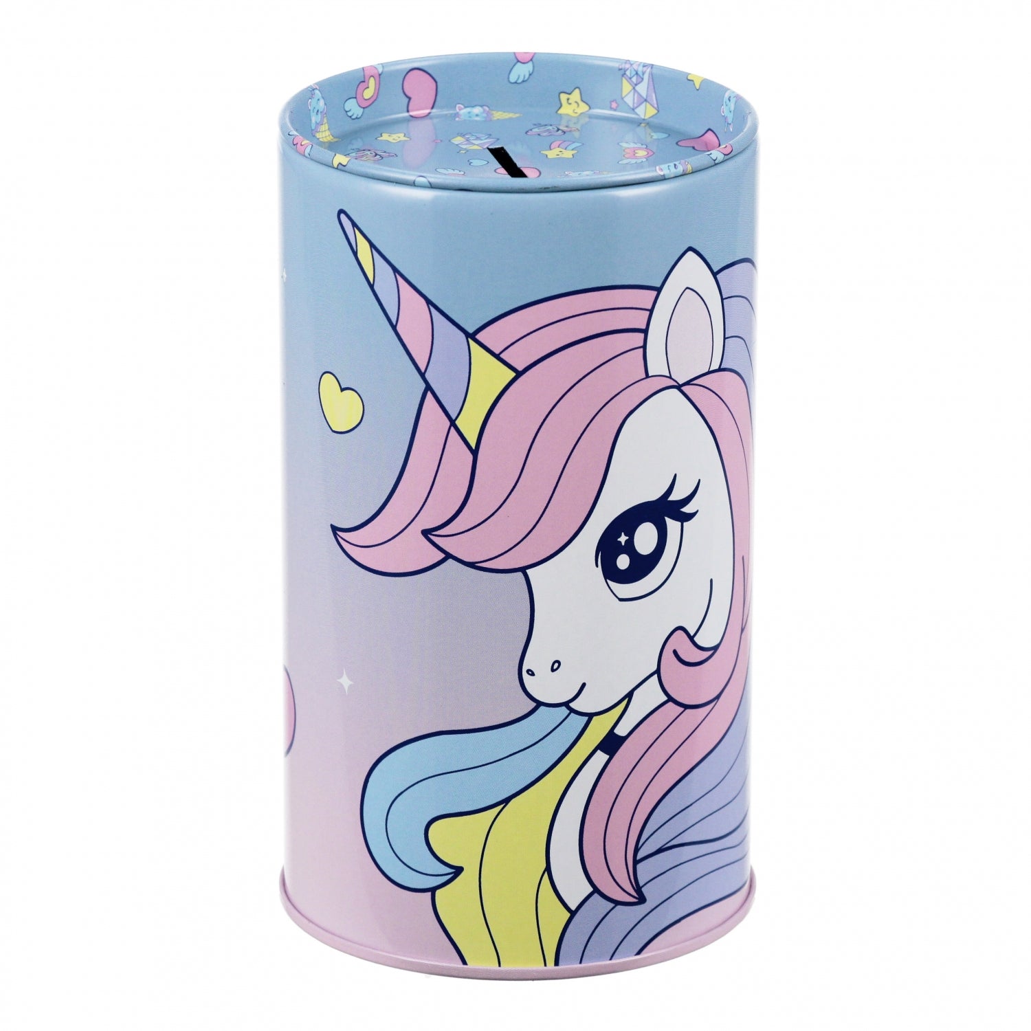 Skarbonka metalowa okrągła Unicorn