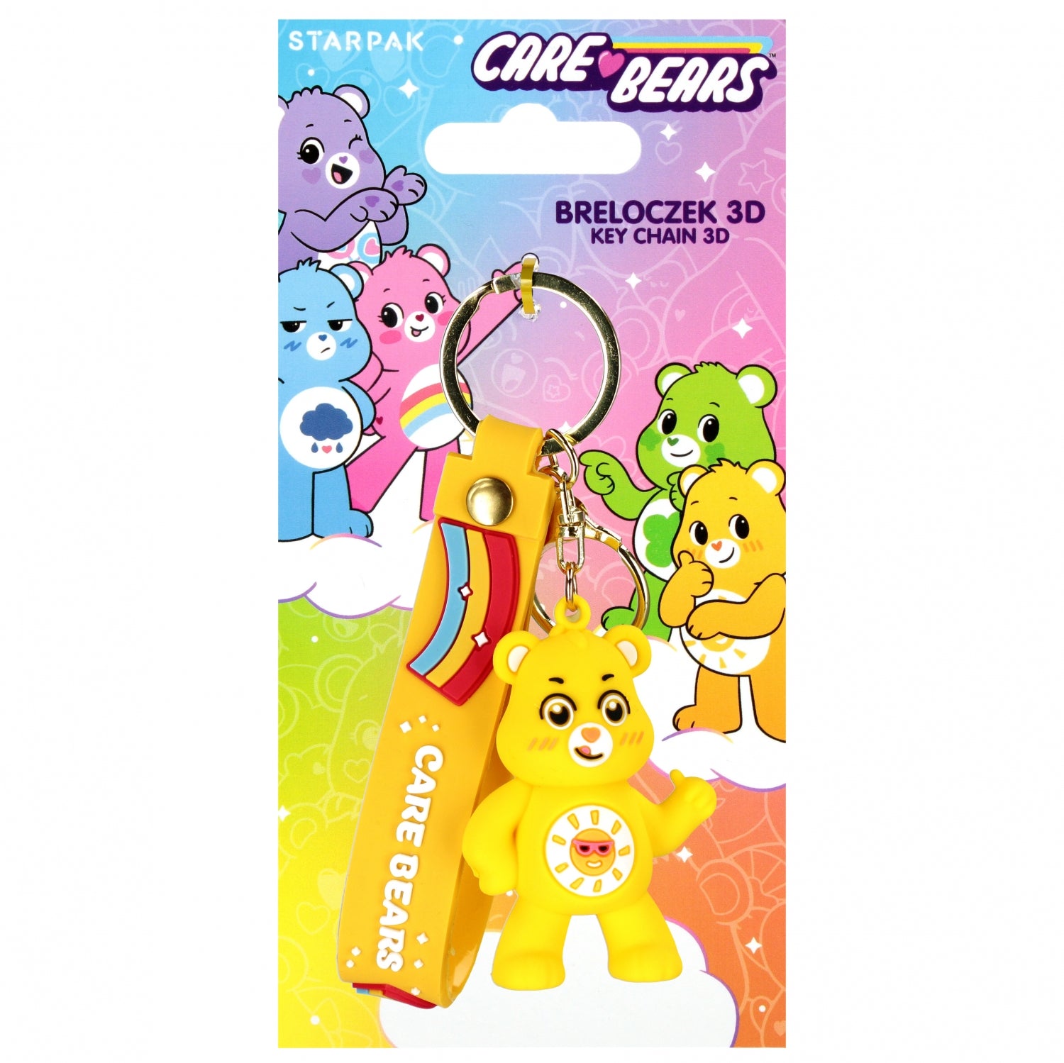 Brelok 3D Care Bears żółty