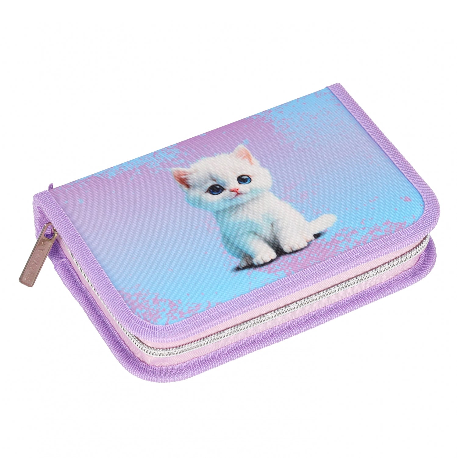 Piórnik 1zamek 2klapki bez wyposażenia Cute Kitty