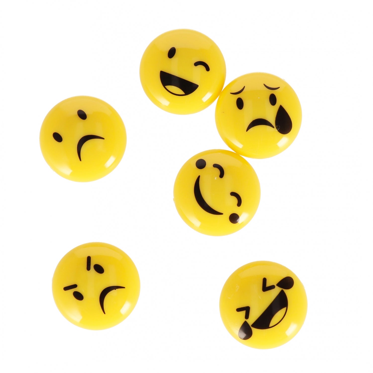 Magnes 30mm Emoticon3 mix 6szt
