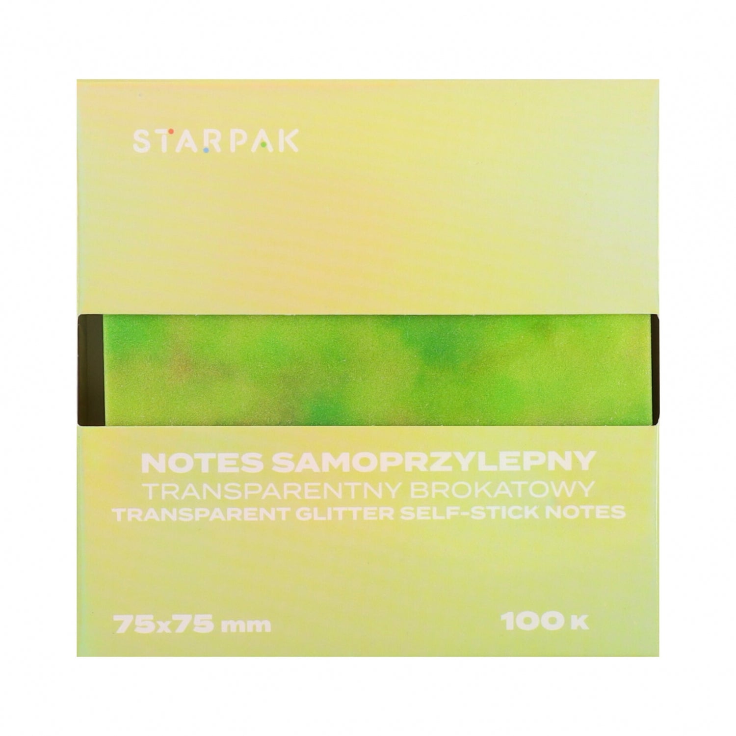 Notes samoprzylepny 75x75/100k transparent Ombre ciemny C4