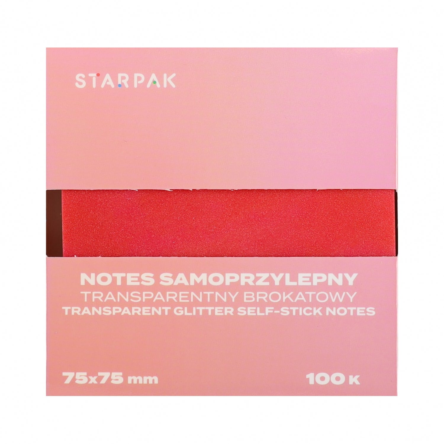 Notes samoprzylepny 75x75/100k transparent Ombre ciemny C5