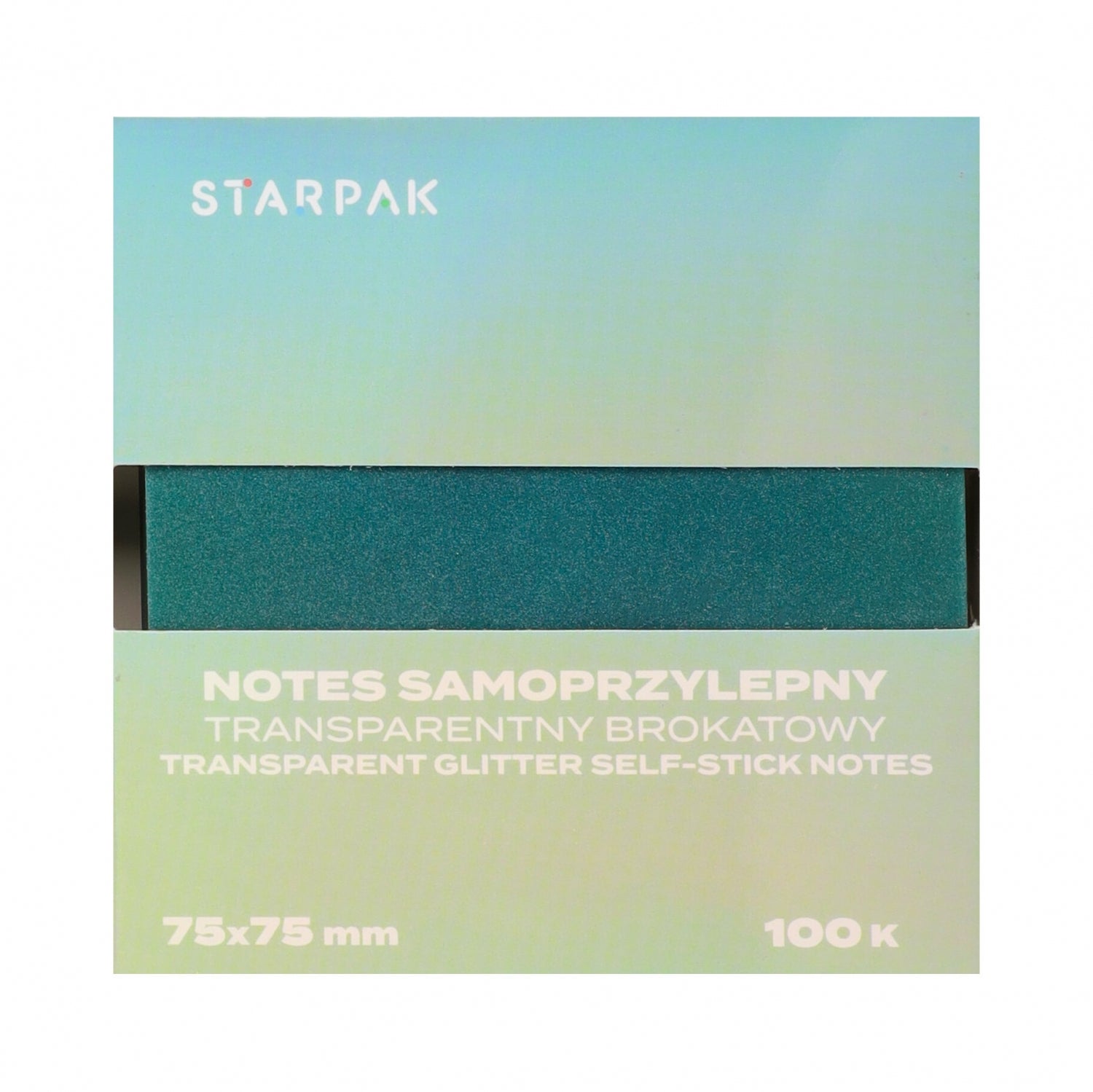 Notes samoprzylepny 75x75/100k transparent Ombre ciemny C6
