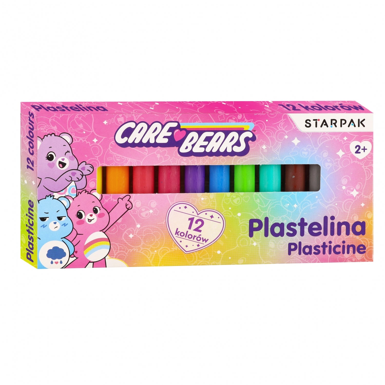 Plastelina 12 kolorów Care Bears