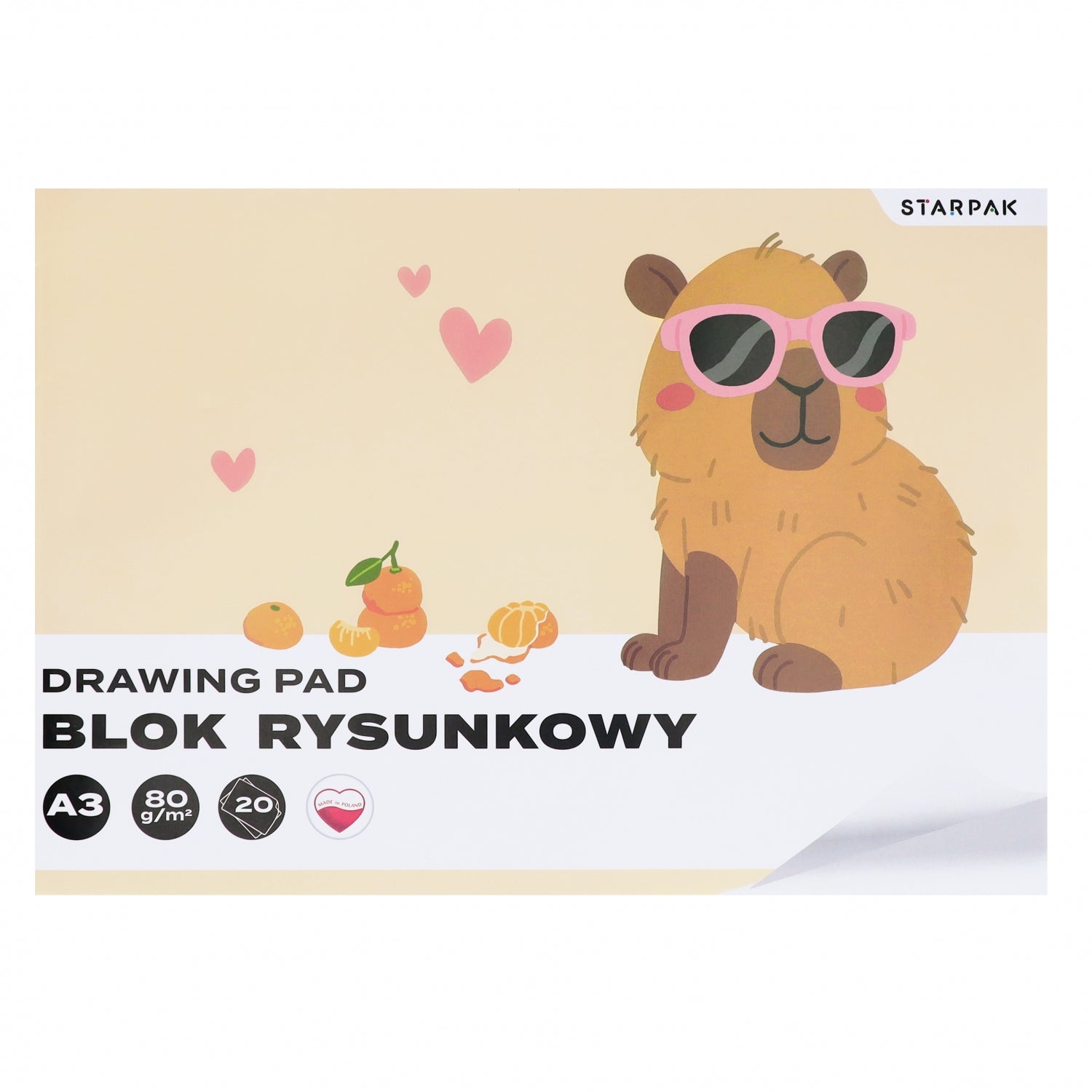 Blok rysunkowy A3/20k biały A 10
