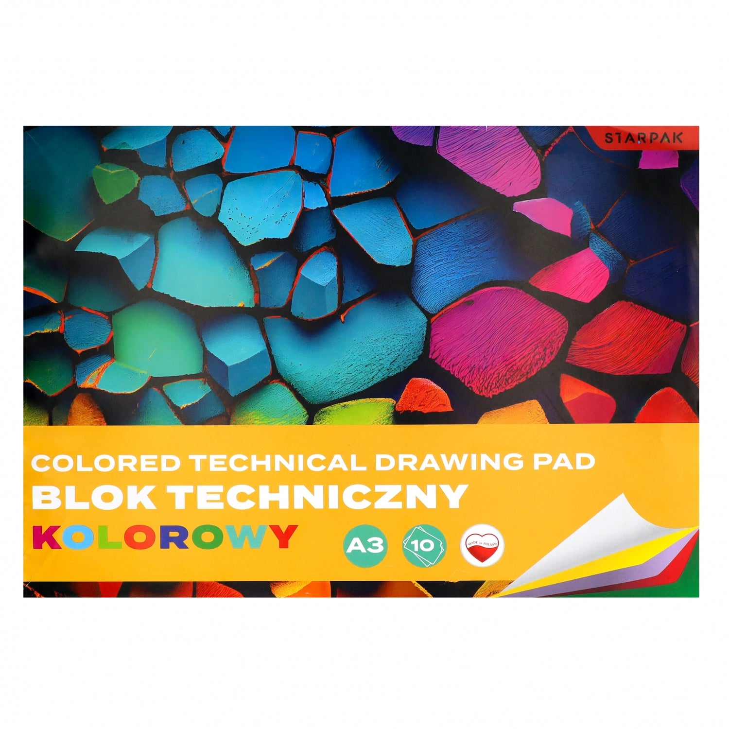 Blok techniczny A3/10k kolorowy A 10