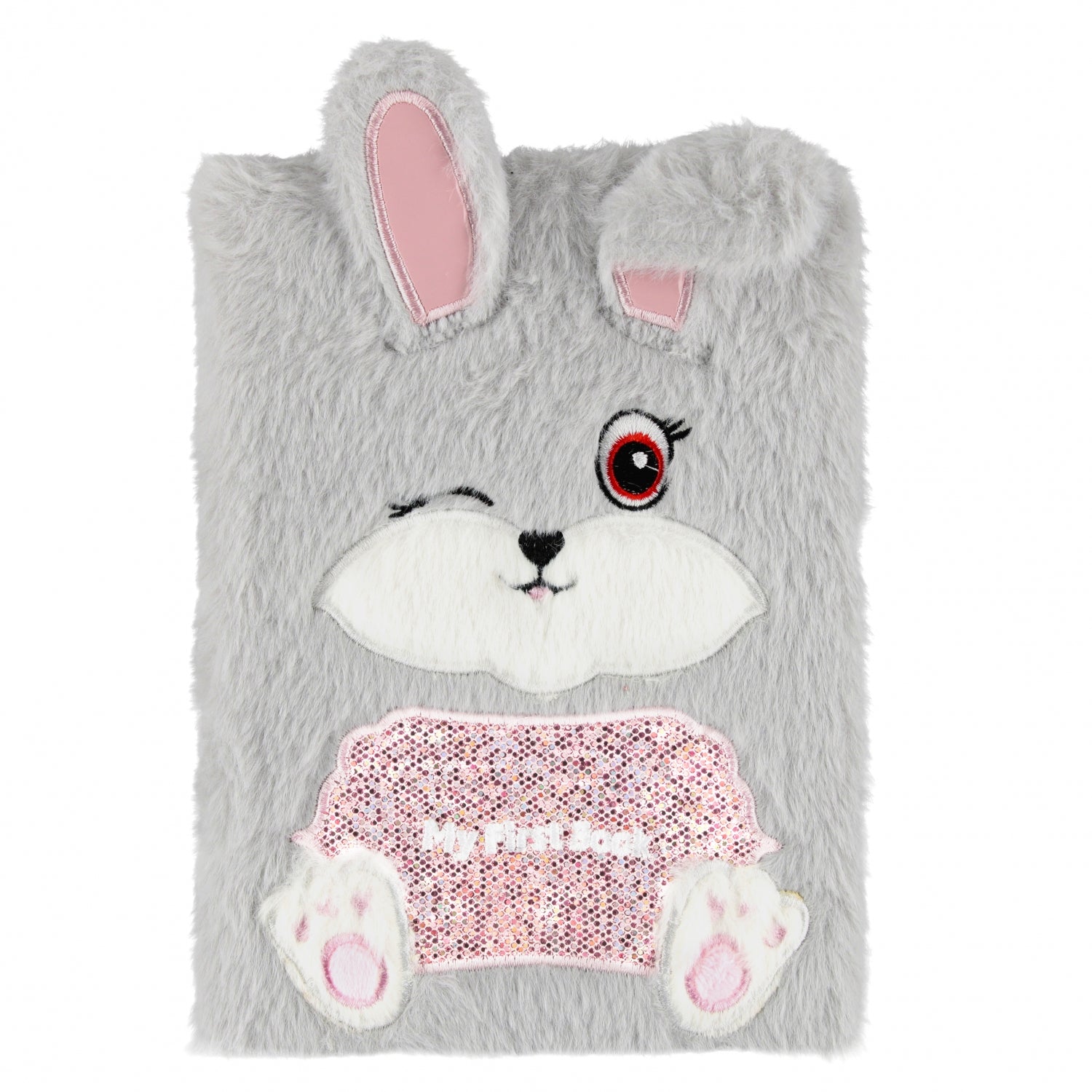Pamiętnik pluszowy zamykany A5/80k Rabbit