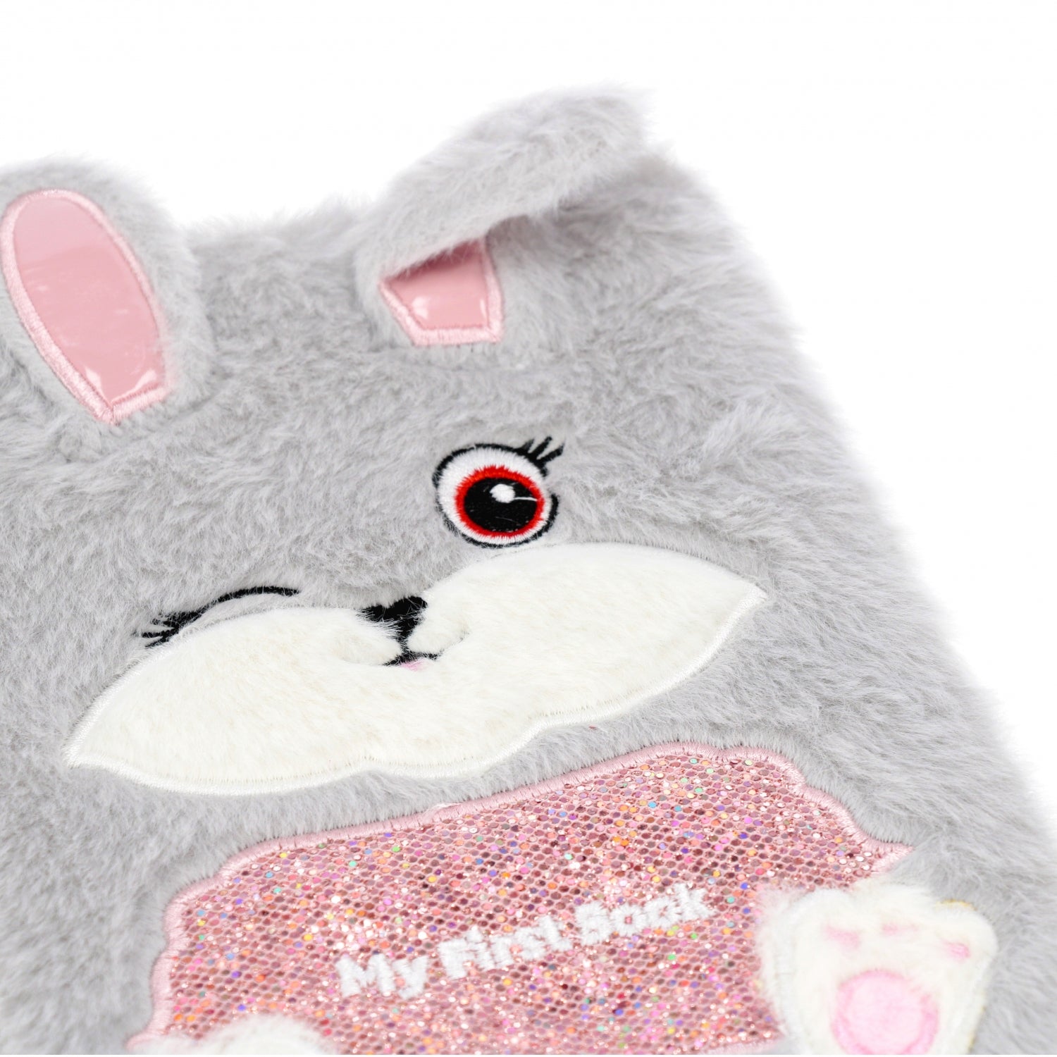 Pamiętnik pluszowy zamykany A5/80k Rabbit