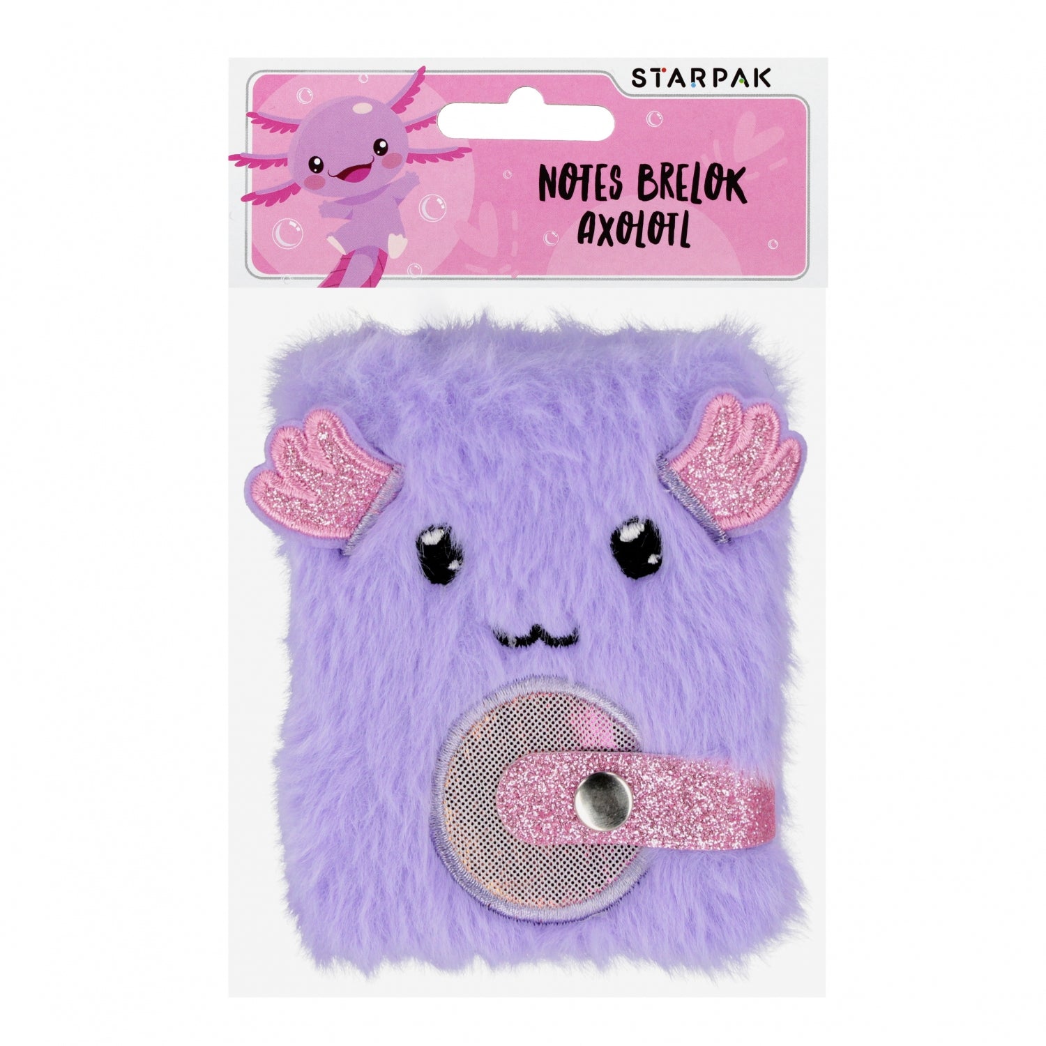 Notes pluszowy brelok Axolotl
