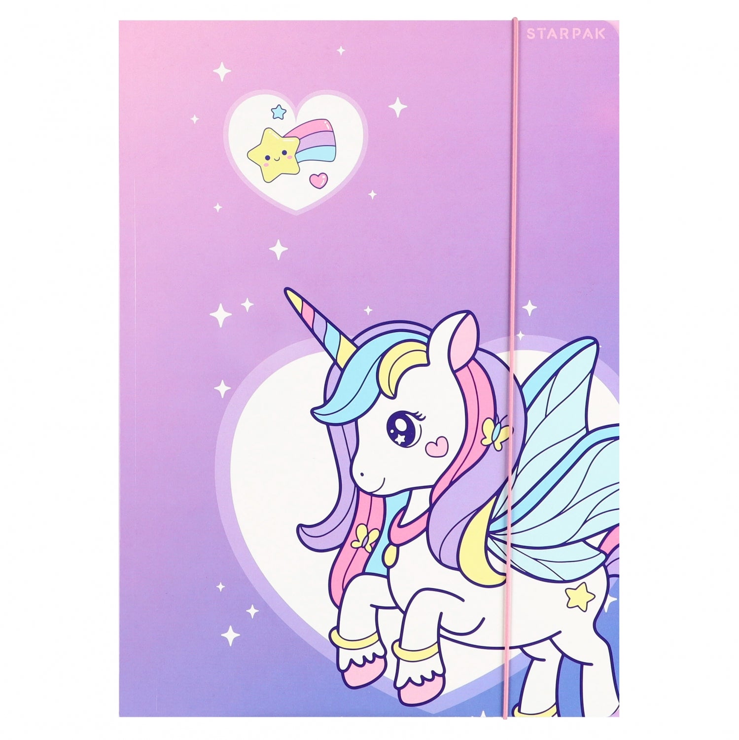 Teczka z gumką A4 Unicorn mix