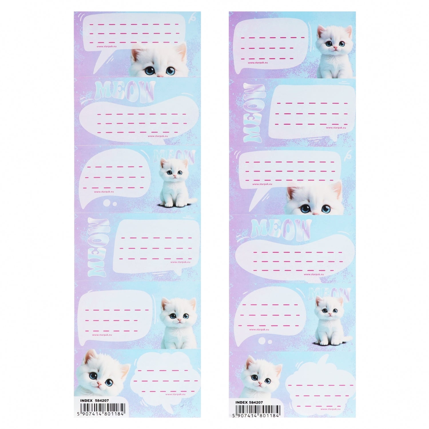 Naklejki na zeszyt Cute Kitty A 25