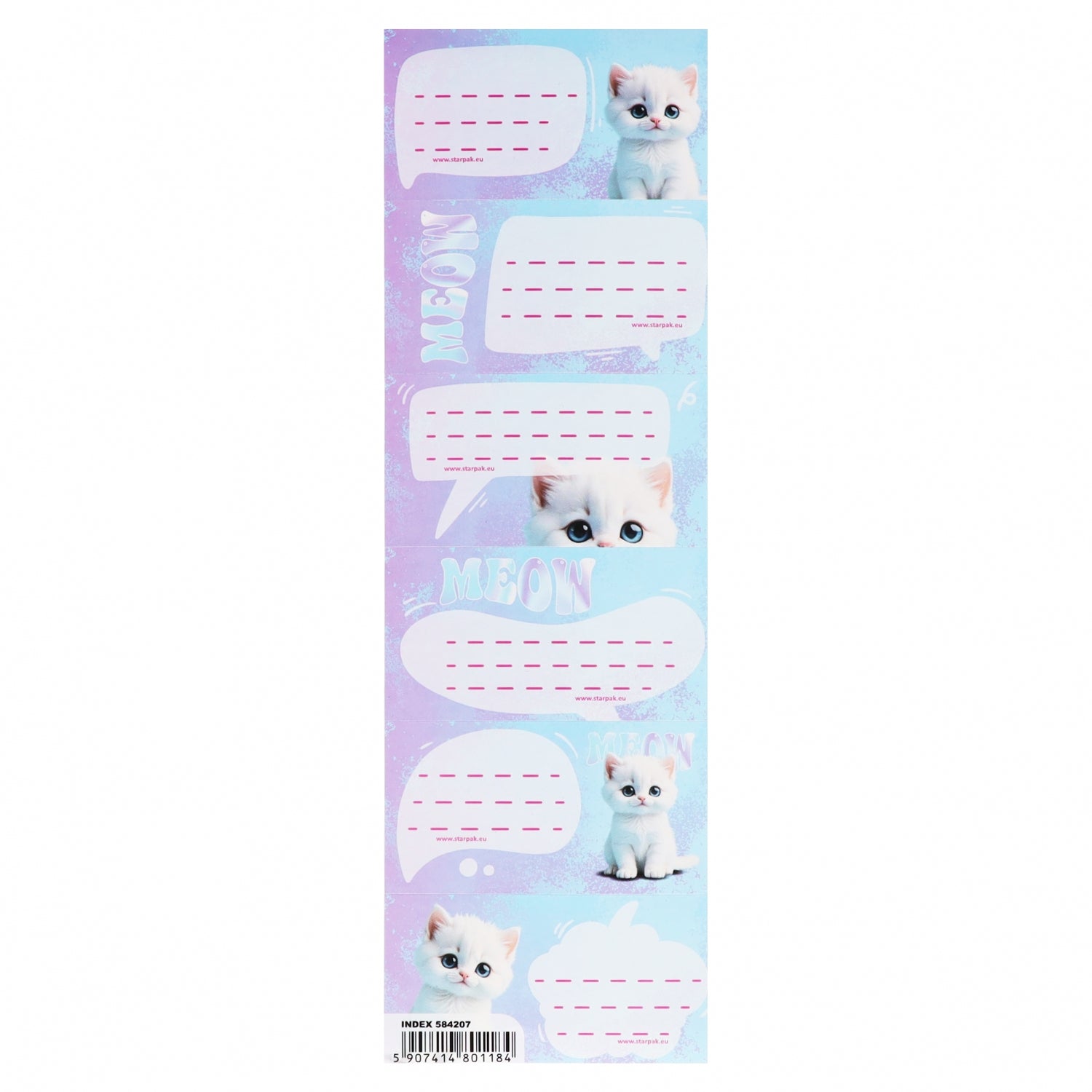 Naklejki na zeszyt Cute Kitty A 25