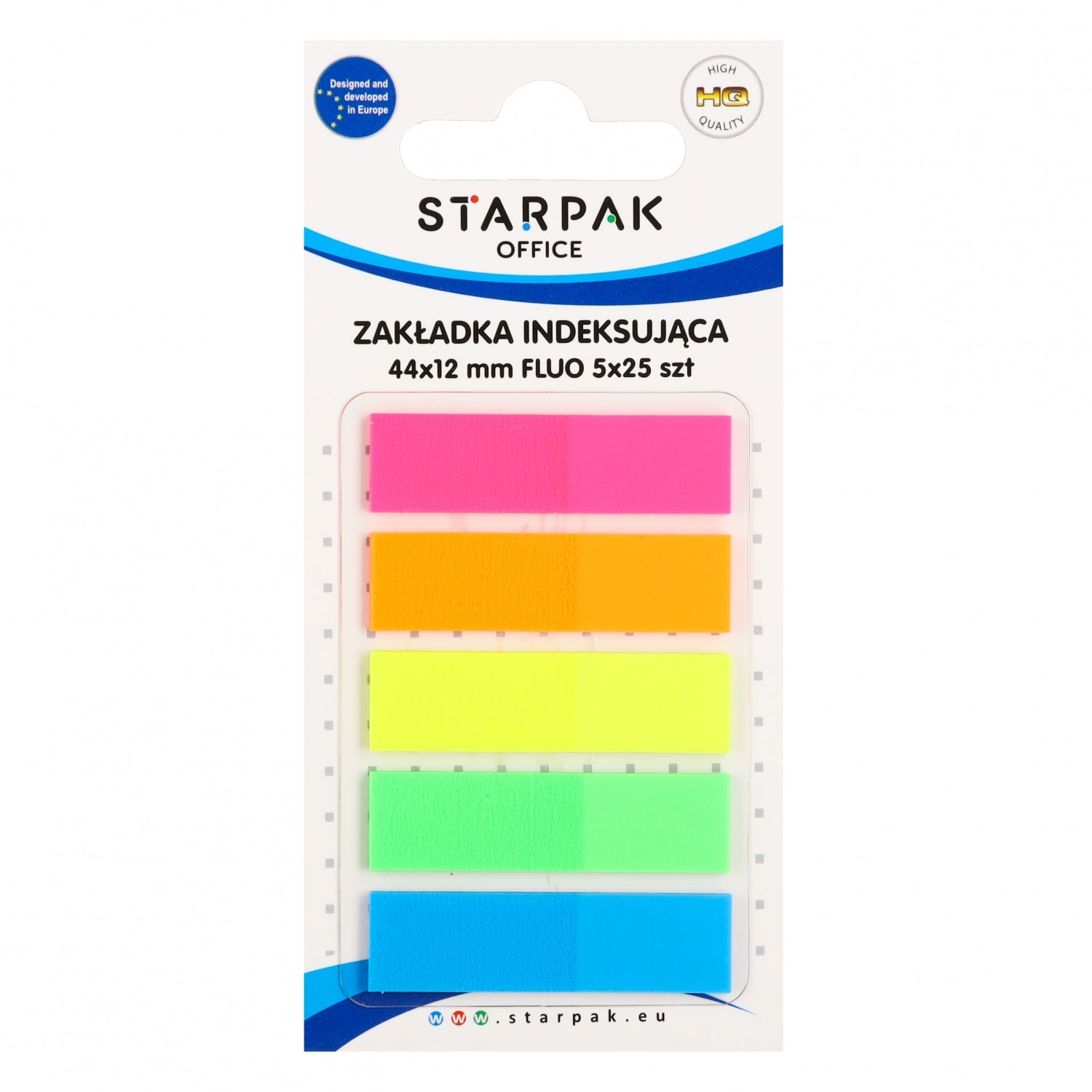 Zakładka indeksująca 12x44/25k 5 kolorów Fluo