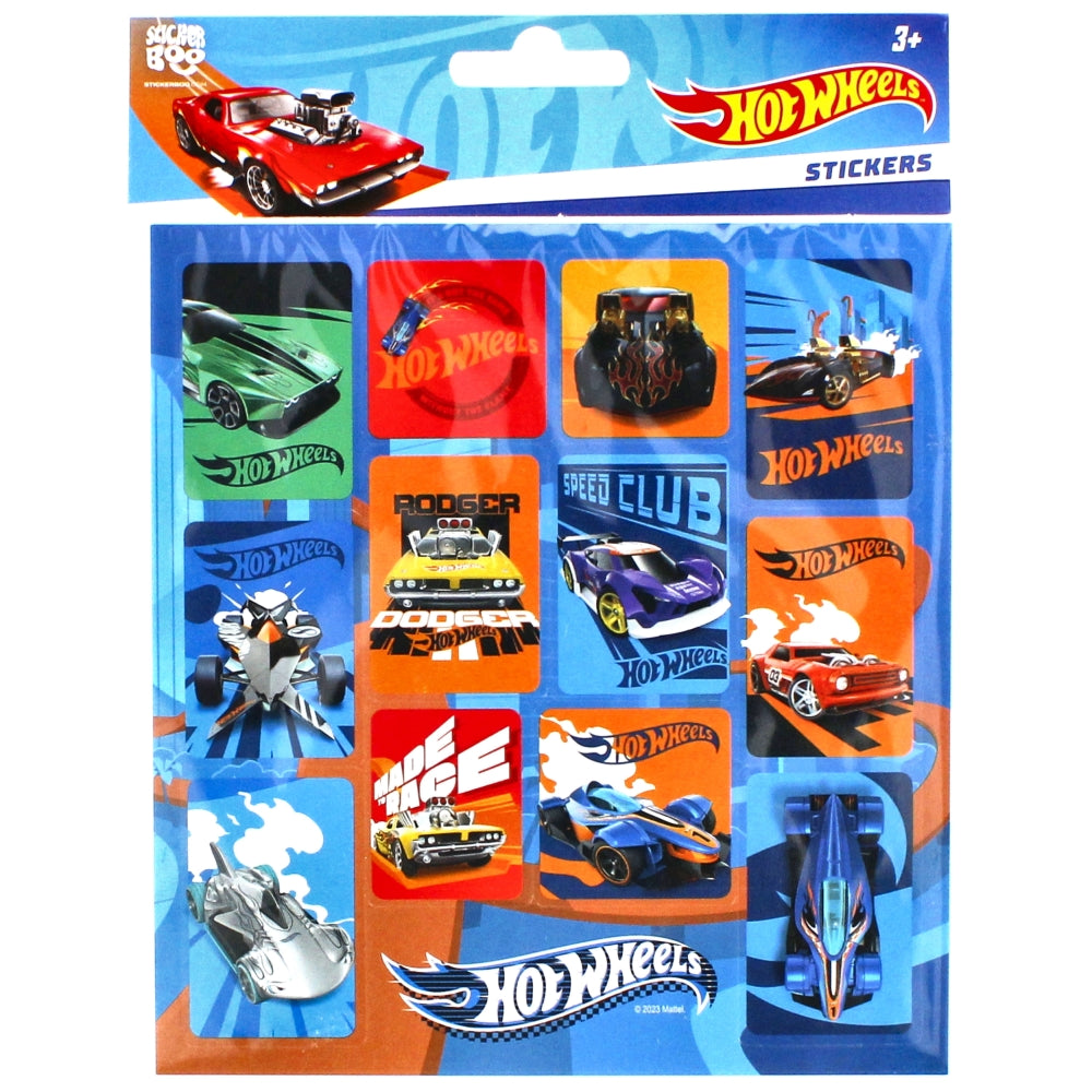 Naklejki kwadrat 21x16 cm Hot Wheels