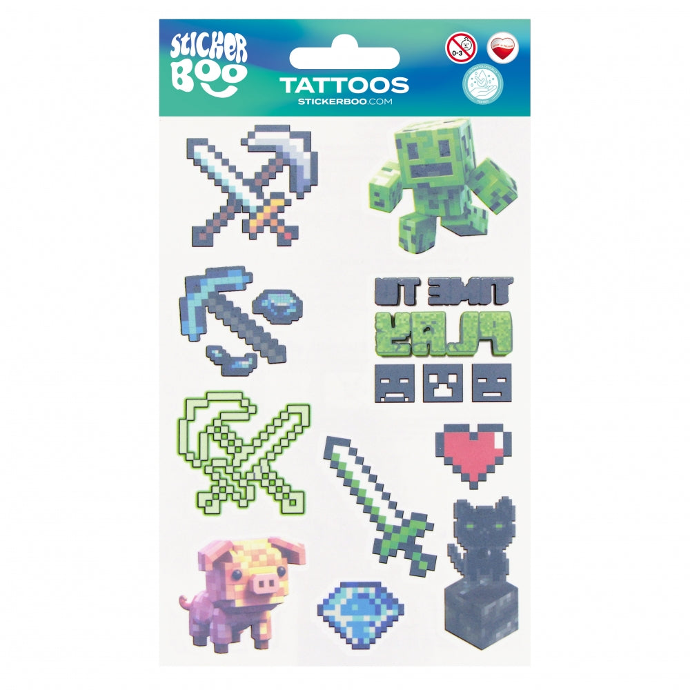 Tatuaż Pixel 10x18