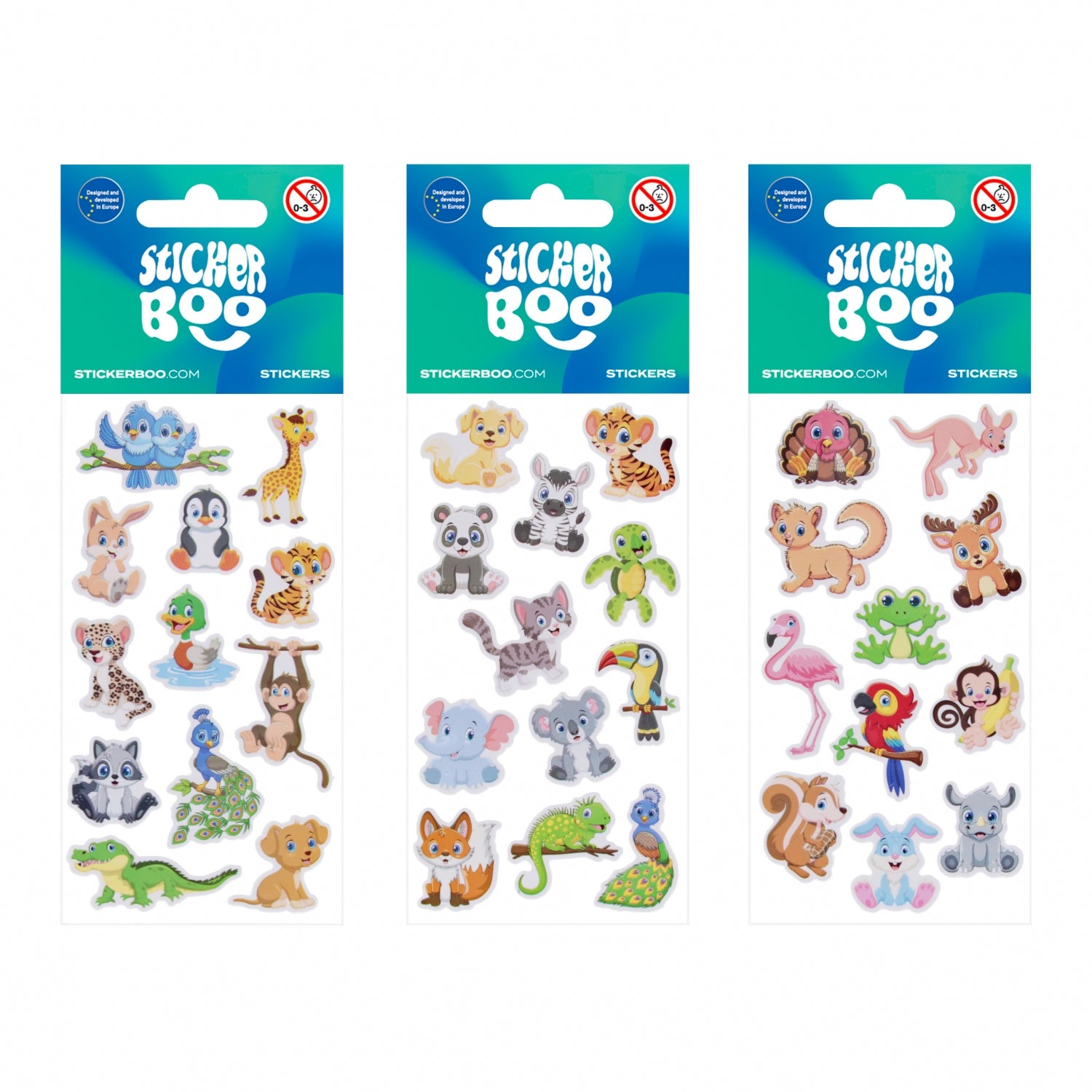 Naklejki 6x12 Sweet Animals SRICKER BOO