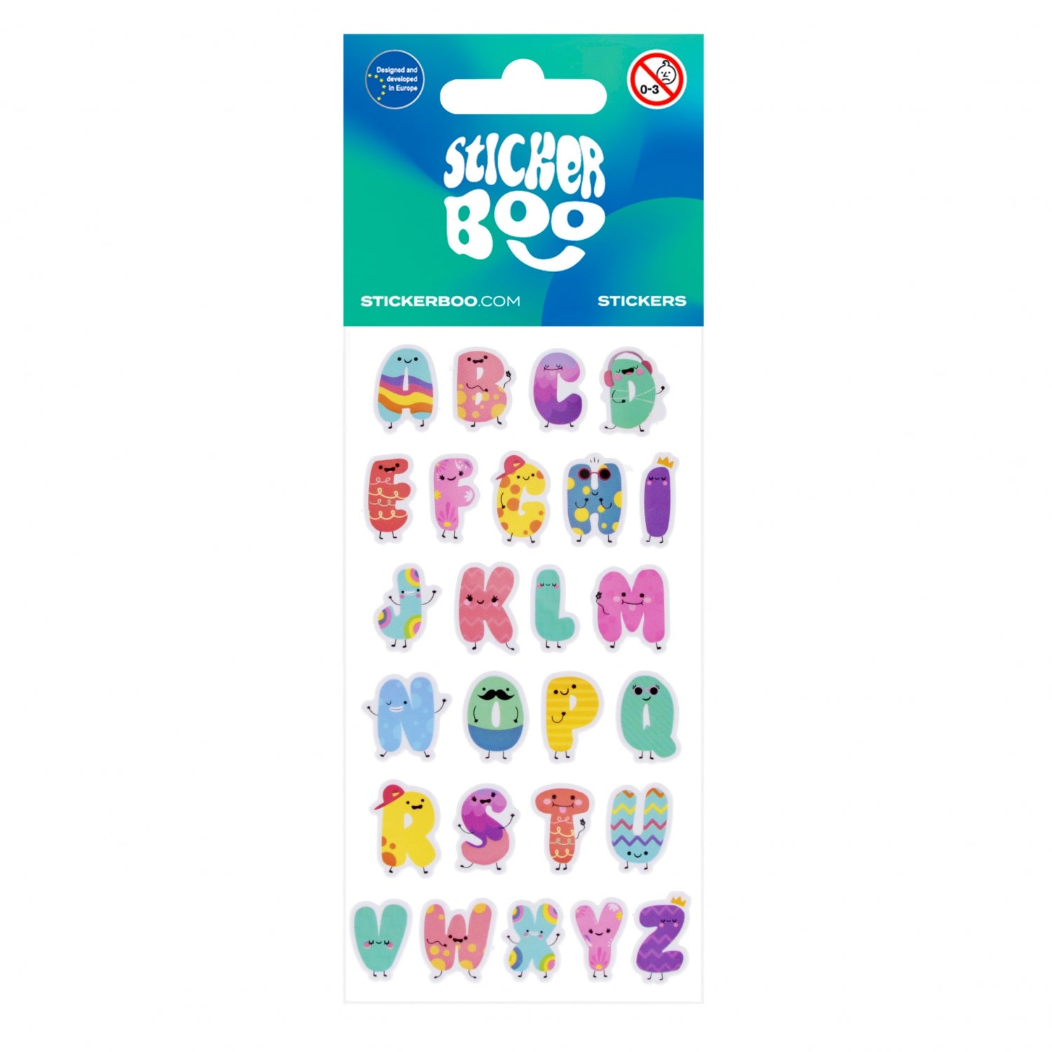 Naklejki 6x12 Literki SRICKER BOO