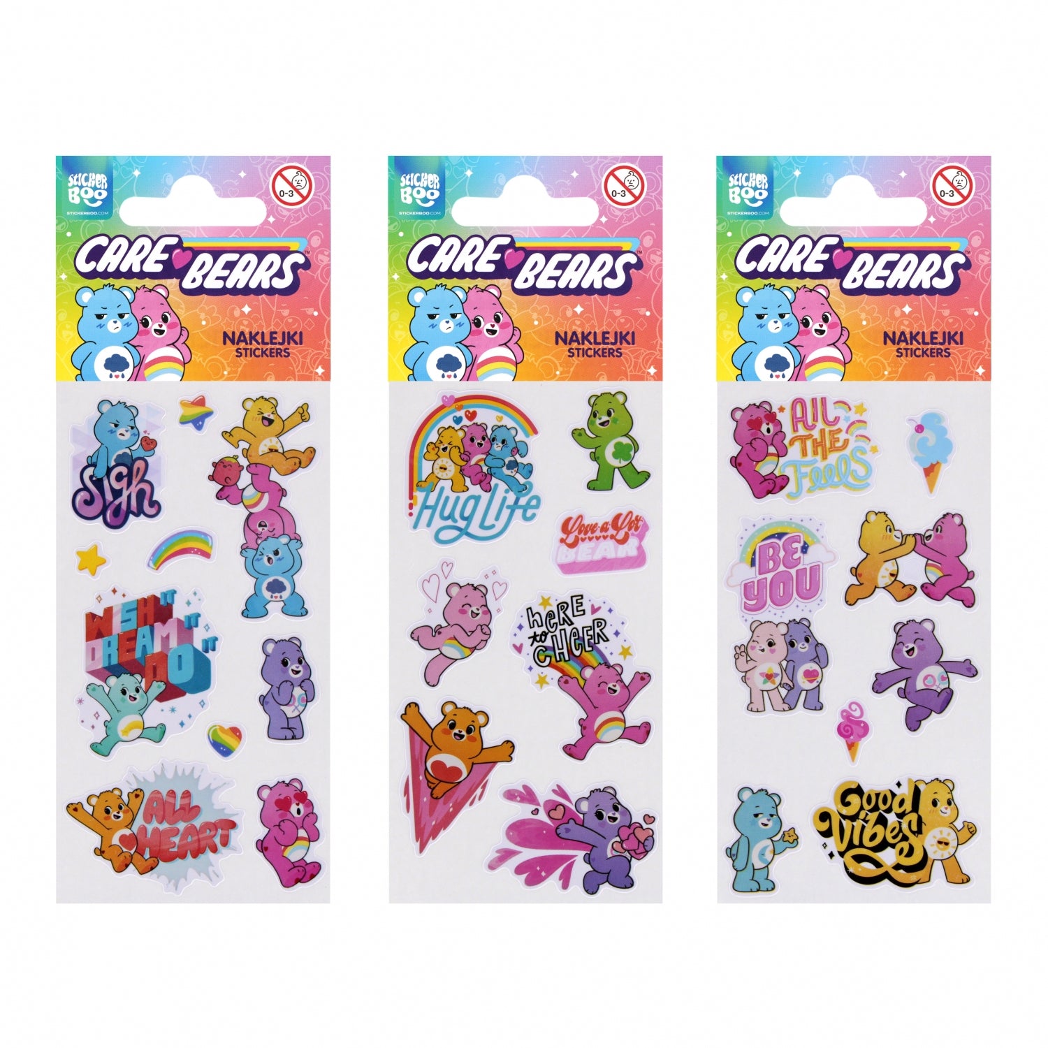 Naklejki Care Bears 6x13 cm