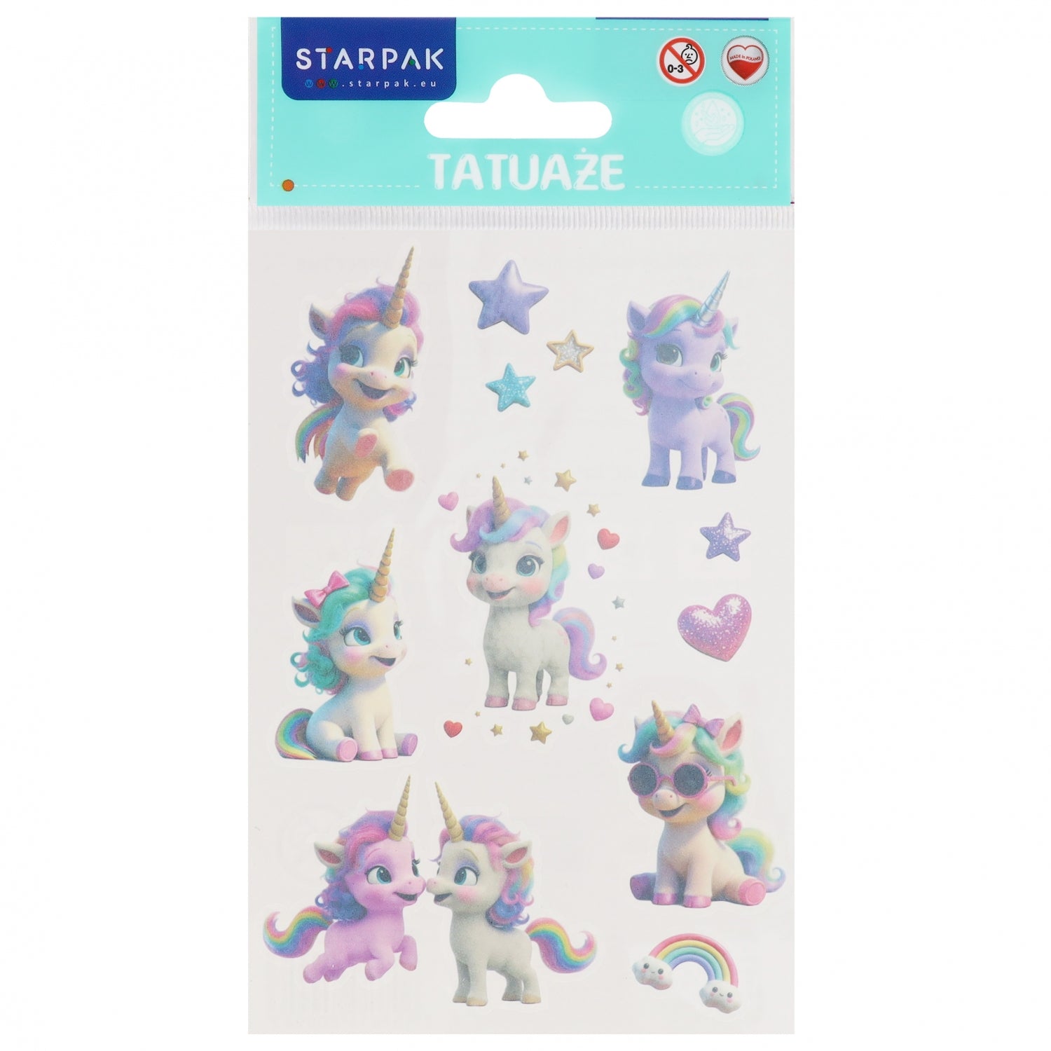 Tatuaż Unicorn 10x19