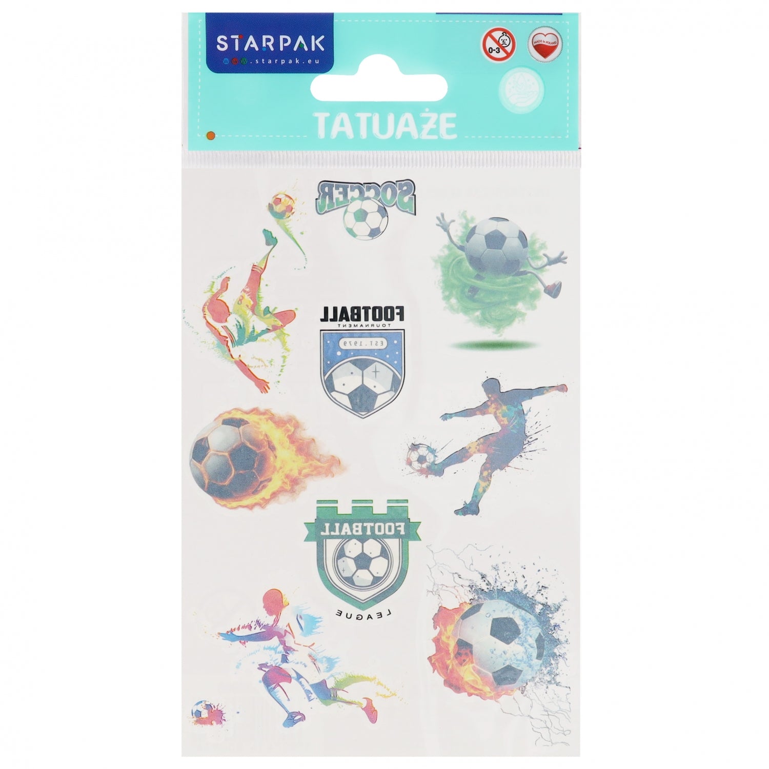 Tatuaż Football 10x19