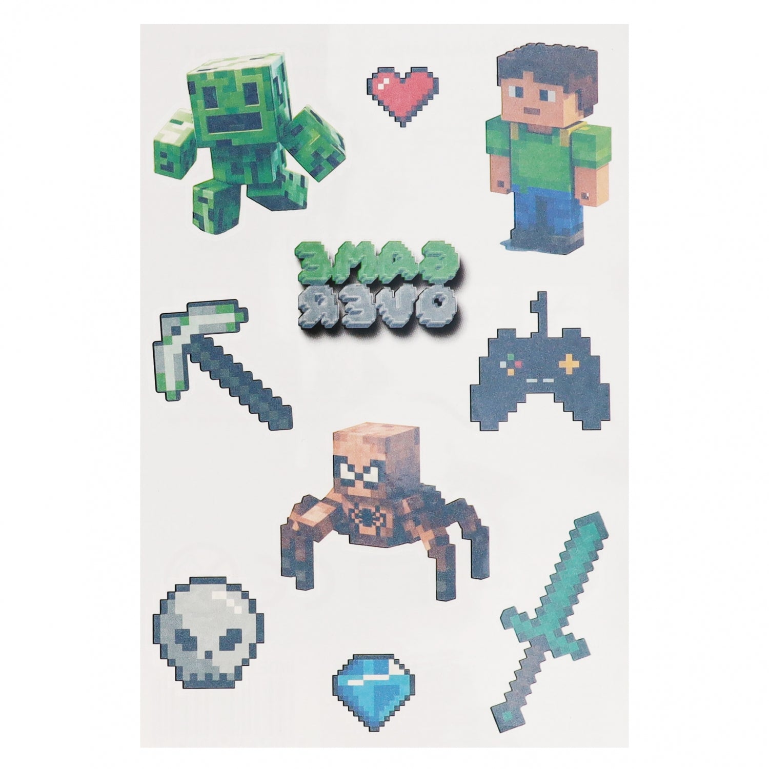 Tatuaż Pixel 10x19