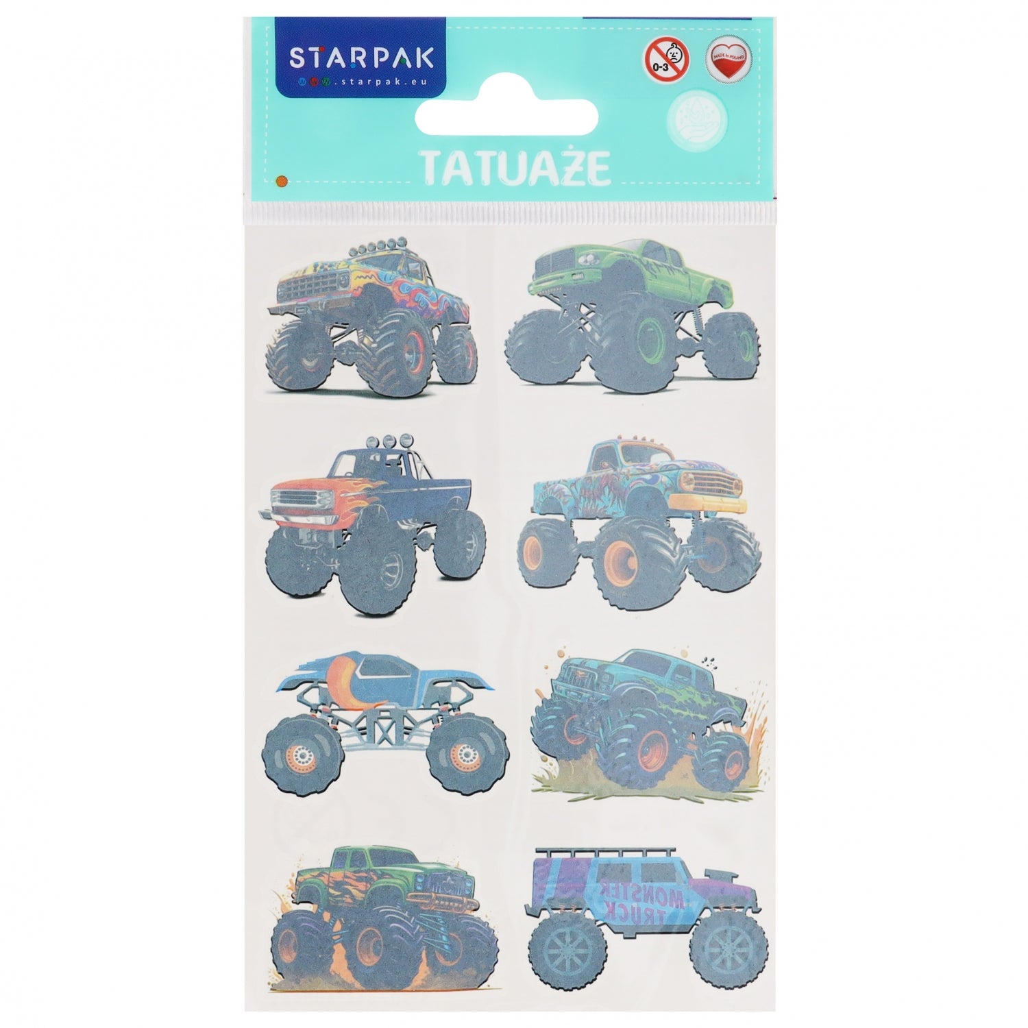 Tatuaż Monster Truck 10x19